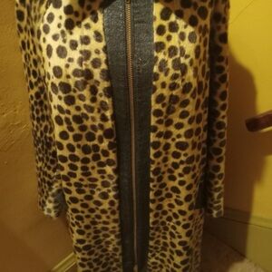 Leopard Print Women's Coat